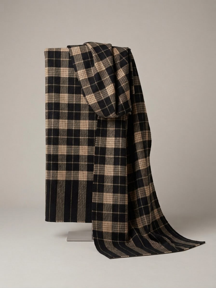 Men's Check Shawl
