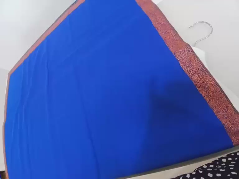 Imperial Blue Luxury Embroidered Shawl
