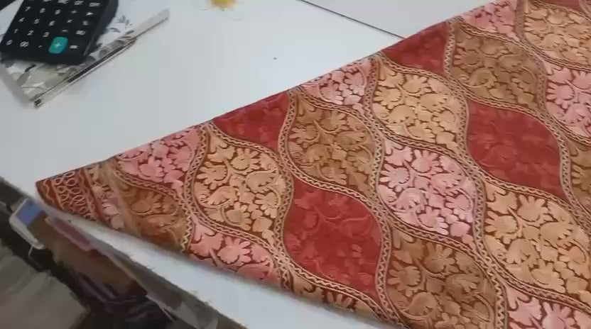 Ruby Rose Kashmiri Jacquard Embroidered Shawl Wrap
